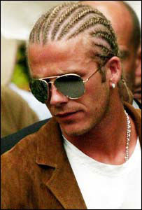 David Beckham  Hair on David Beckham Cornrows Hairstyle