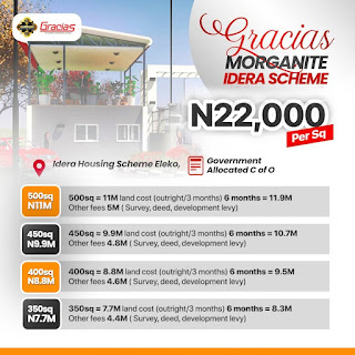 Land for Sale: Gracias Morganite Idera Scheme Eleko Lagos