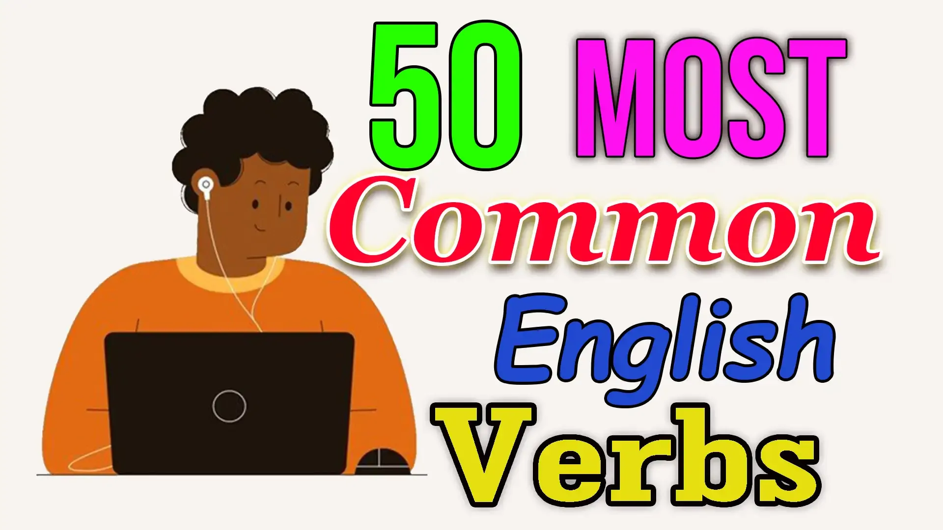 most common english verbs