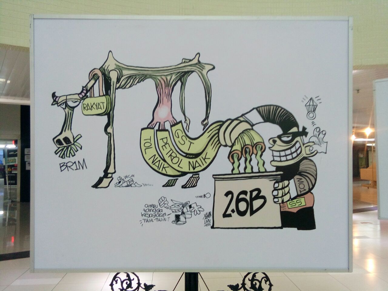BiaDAP Pameran Artikel Kartun Zunar di Komtar - PenangKini