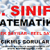 8. SINIF MATEMATİK - GERÇEK SAYILAR ÇIKMIŞ SORULAR