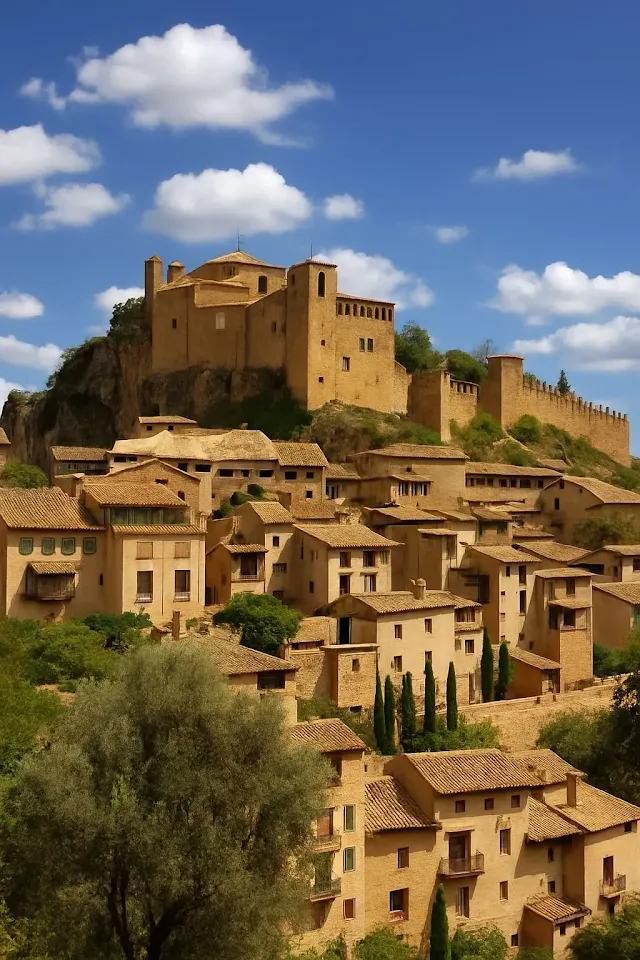 Alquézar, la joya de Huesca, colgada espectacularmente sobre el cañón del río Vero, ideal para fotografía de paisajes.