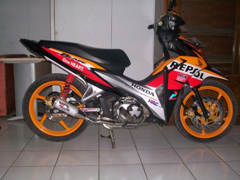 Modifikasi Mesin Motor Honda Blade Terunik Kurawa Modifikasi