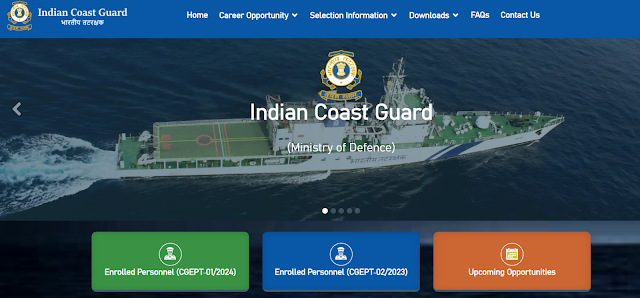 Indian Coast Guard (ICG) Admit Card 2023 - Navik (GD, DB, Yantrik) CGEPT 1/2024