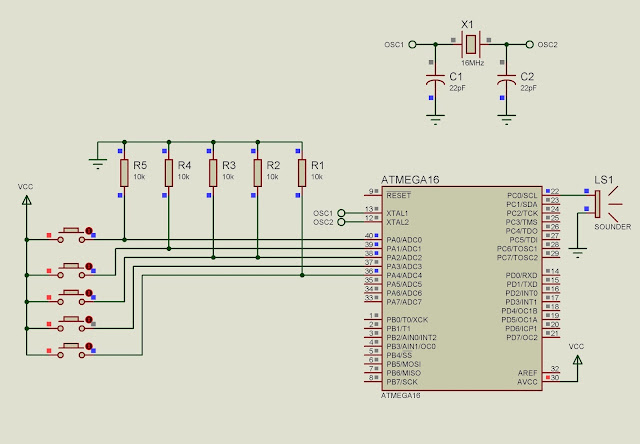 Simple piezo sound generator using microcontroller