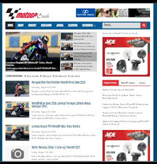 MotoGP Crash - Template SEO Friendly 