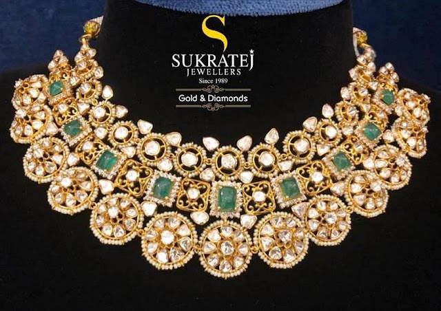 Beads and Polki Necklaces by Sukratej