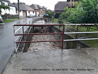 Ploaie torentiala in Hotarel, Bihor, Romania (iulie 2018)