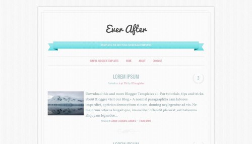 Ever After Blogger Template