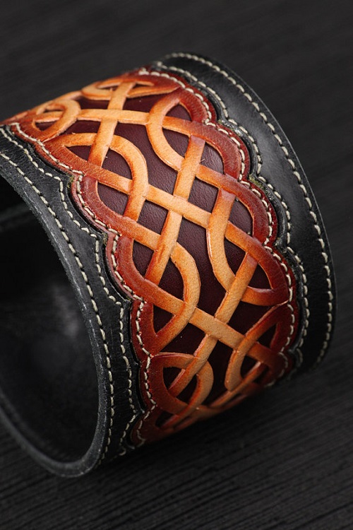 handmade leather cuff