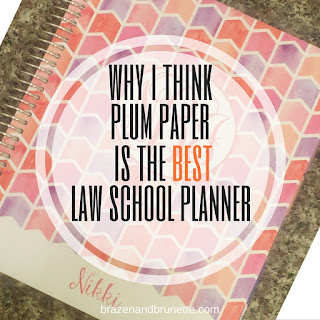 the best planner for law school | brazenandbrunette.com