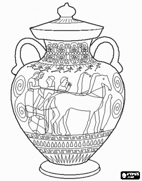 Greek Art Coloring Pages 6