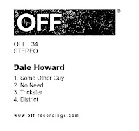 Dale Howard Some Other Guy EP OFF Recordings