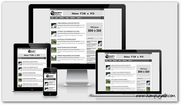 kompi males responsive blogger template