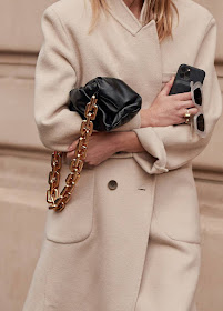 23 Best Chunky Chain Bags Trend — Bottega Veneta Chain Pouch — Fall Outfit Idea