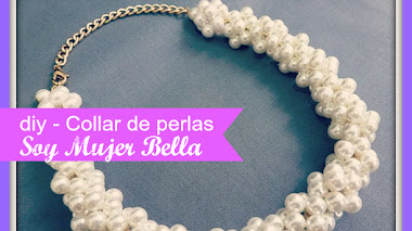 Collar de perlas inspiración Channel - DIY