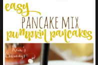 Easiest Pancake Mix Pumpkin Pancakes