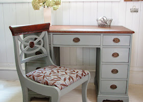 An Antique Desk Makeover by Prodigal Pieces via http://www.prodigalpieces.com