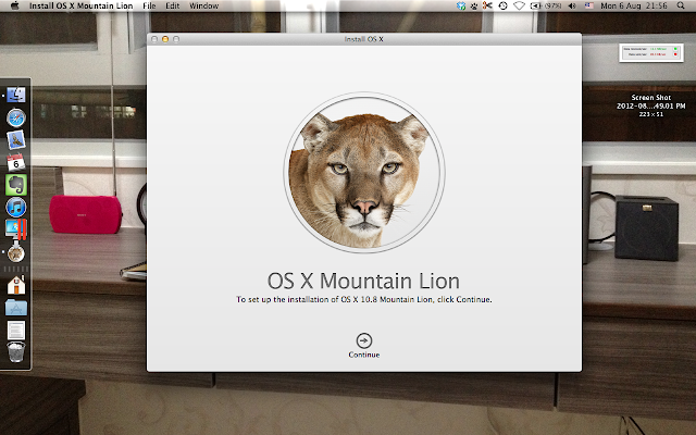 Mountain Lion installation