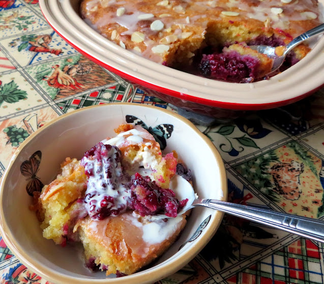 Blackberry Bakewell Pudding