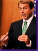 Boehner, whose spraytan makes his face the same color as the wall.