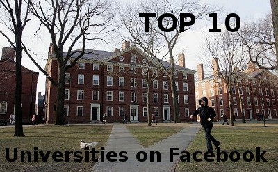 Top 10 Most Popular Universities on Facebook