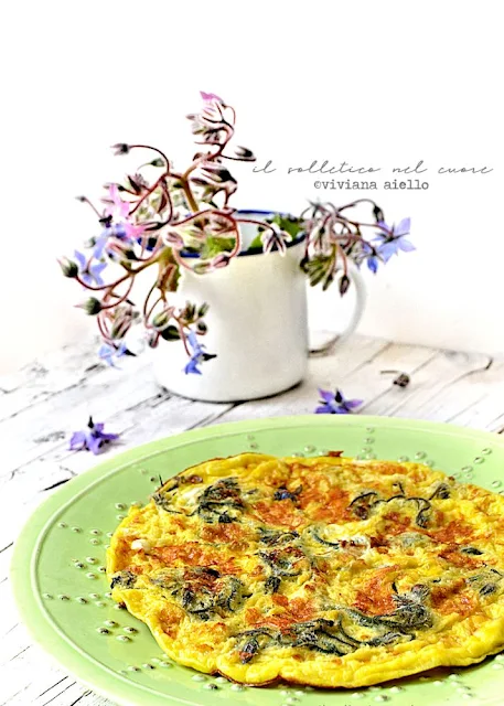 frittata-con-fiori-di-borragine