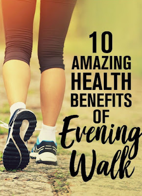 Not only morning but also evening walk has amazing health benefit
