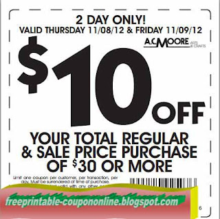 Free Printable AC Moore Coupons