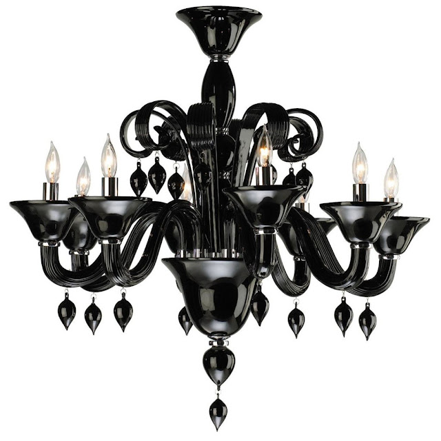 modern black chandelier design