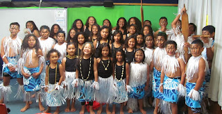 Picture of Students at Pt. England school ready for FiaFia Night