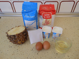 ingredientes muffins de piña