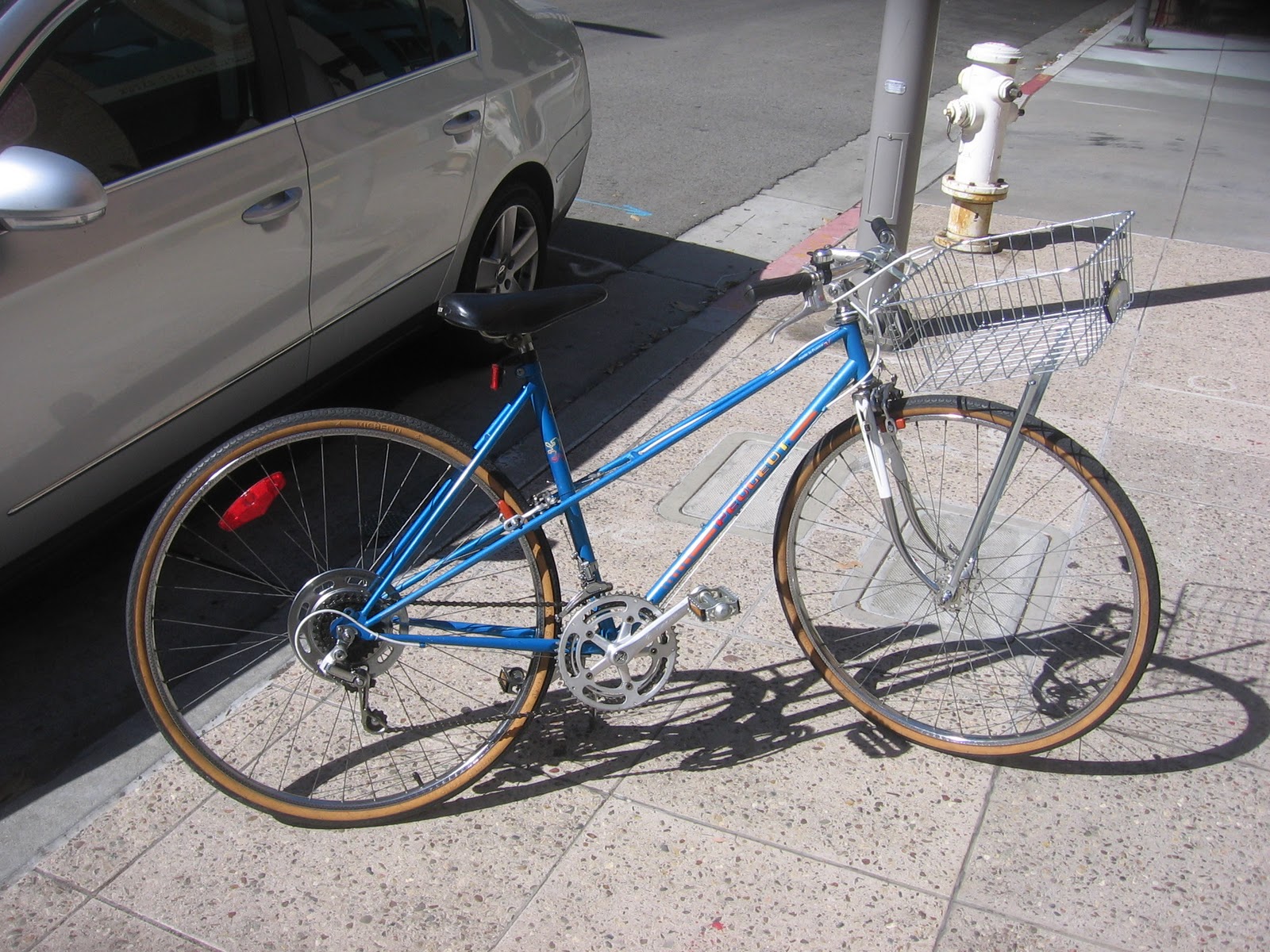 Big Shed Bikes: Peugeot Blue Mixte Market Bike