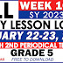 GRADE 5 DAILY LESSON LOGS (WEEK 10: Q2) JANUARY 22-23, 2024