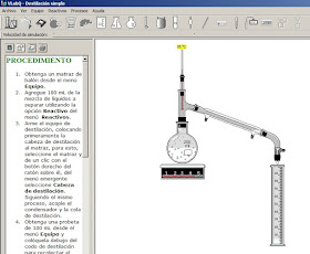 VLabQ destilación sencilla