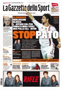 La Gazzetta dello Sport del 13 Gennaio 2012 | ISSN 1120-5067 | TRUE PDF | Quotidiano | Sport
La Gazzetta dello Sport è un quotidiano sportivo italiano, con sede a Milano. Insieme al Corriere dello Sport - Stadio e Tuttosport, è uno dei tre principali giornali sportivi d'Italia. È il primo quotidiano sportivo per numero di lettori nell'Italia centro-settentrionale, ed uno dei maggiori quotidiani italiani per tiratura e diffusione.