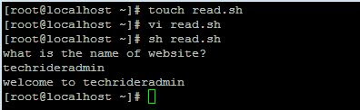 How to read the dynamic value  in  shell script on CentOS and RHEL 6/7  step by step guide