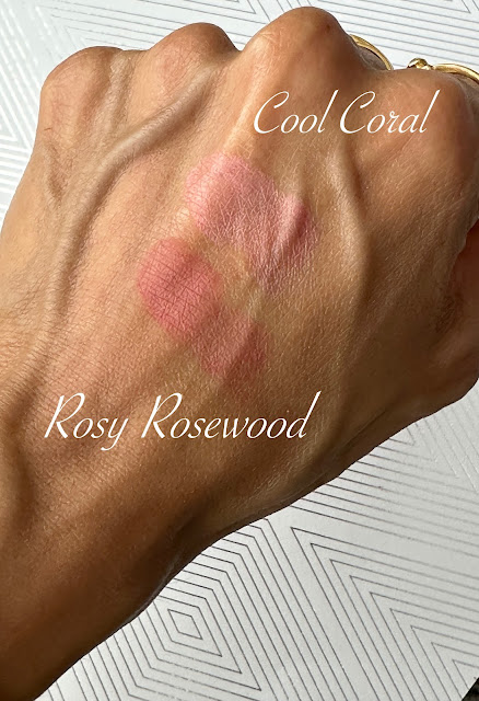 Essence Pure Nude Blushes in Cool Coral and Rosy Rosewood Swatches