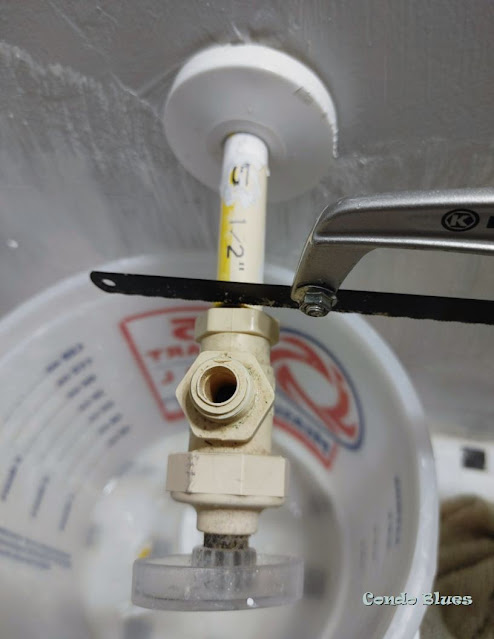 DIY bathroom water valve replacement tutorial