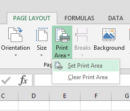 Mengatur Area Cetak (Print Area) pada Lembar Kerja pada Microsoft Office Excel 2013