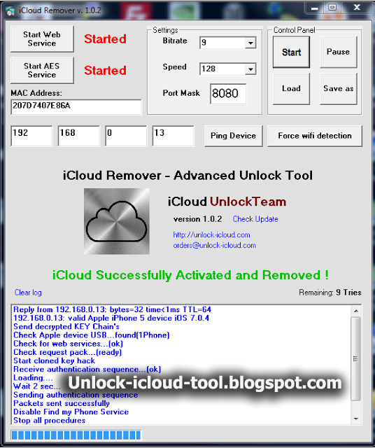 iCloud Remover 1.0.2 free download Bypass iOS 7 Activation Lock 1000% free Download