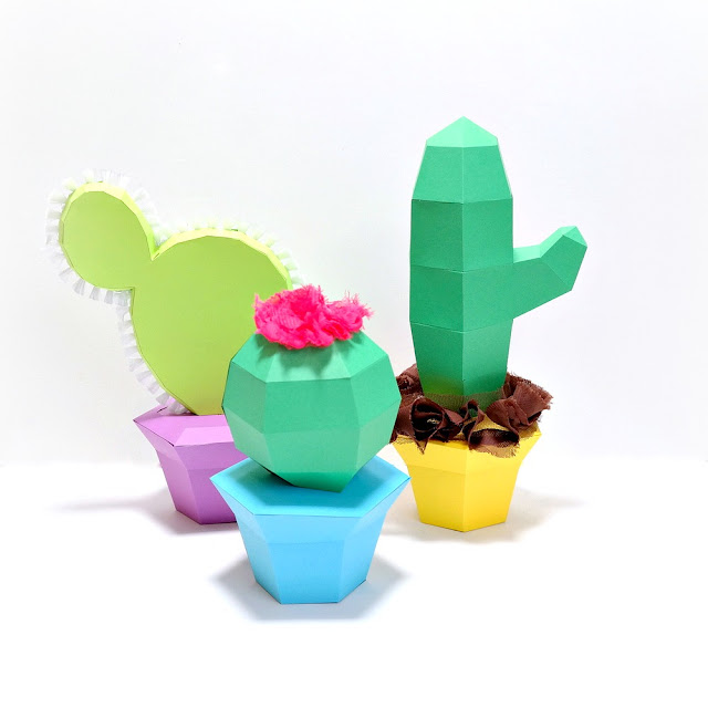 Paper Cactus Trio by Dana Tatar for Scrapbook Adhesives by 3L