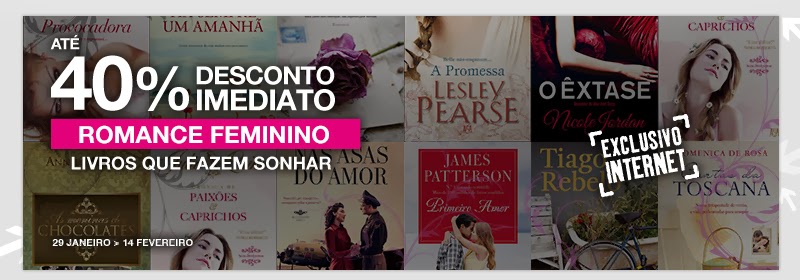 Desconto até 40% » FNAC » Livros de Romance Feminino » De 29 Janeiro a 14 Fevereiro