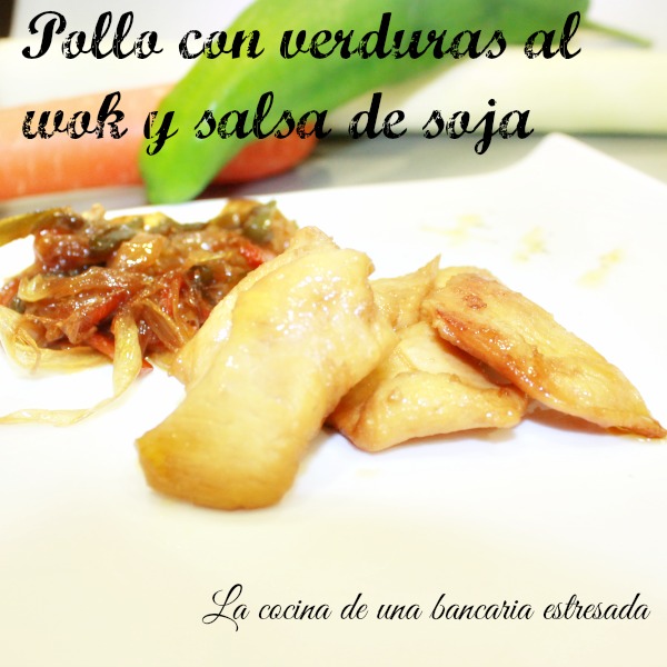 Pollo al wok con verduras