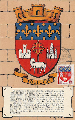 Maxicard/timbre "Blason de Toulouse"