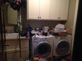 Laundry room before