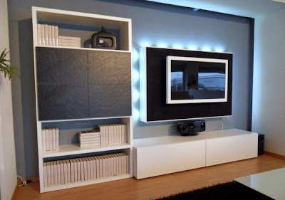 Design living room with tv