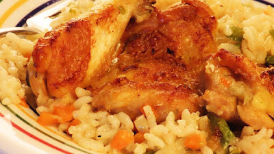 Zapečena piletina s rižom i povrćem / Oven Roasted Chicken with Rice and Vegetables