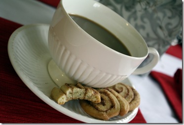 Cookies with coffee