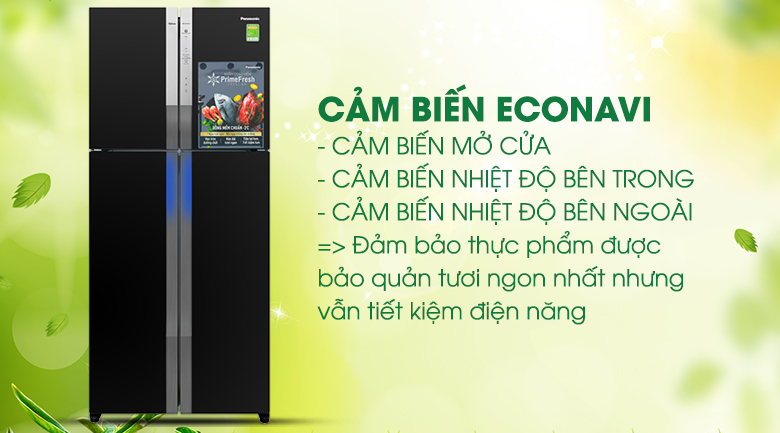 Cảm biến Econavi - Tủ lạnh Panasonic Inverter 550 lít NR-DZ600GXVN